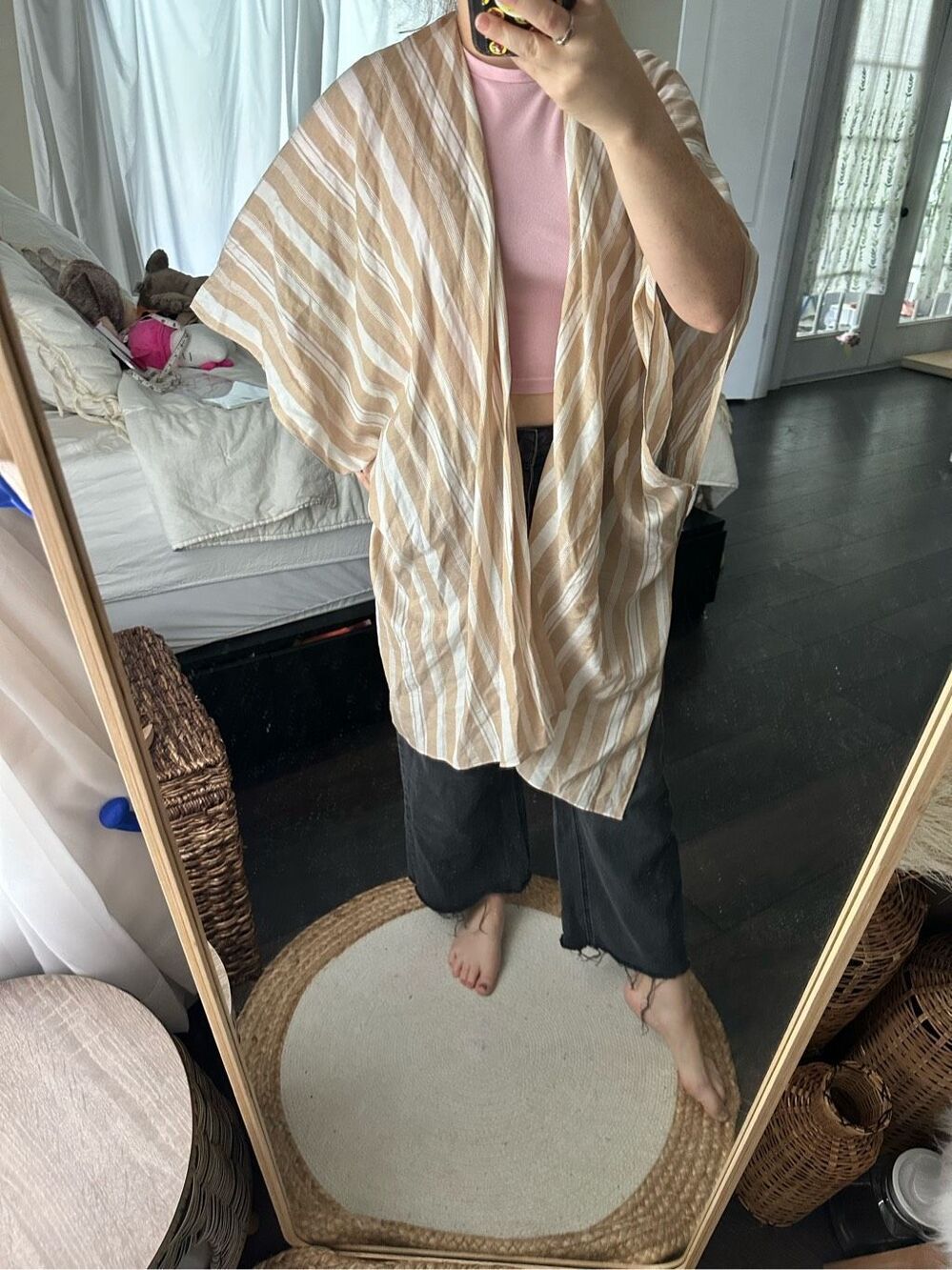 Duluth Tradjng Company Women’s One Size lightweight Poncho Striped